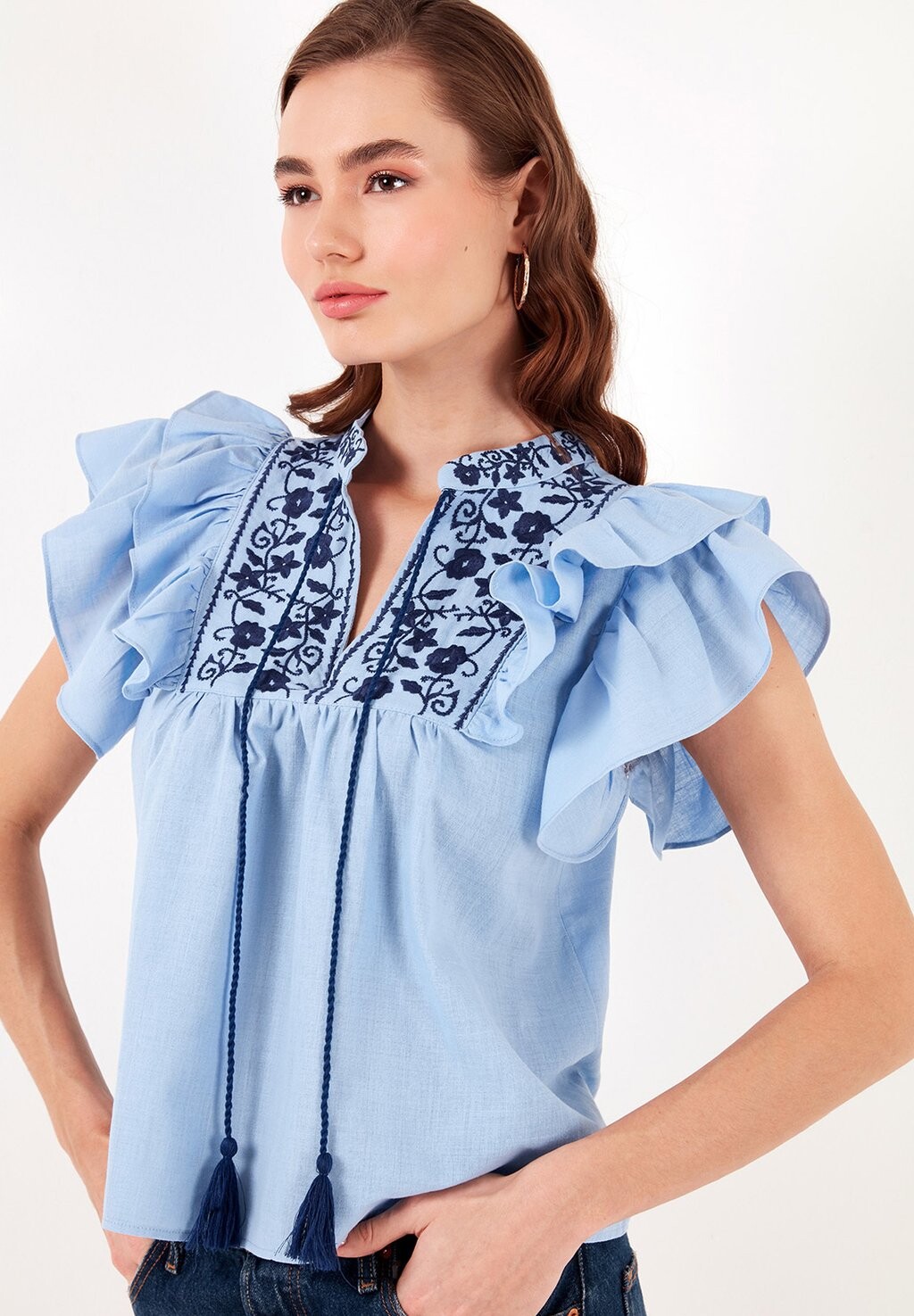 Блузка Regular Fit LELA, синяя
Блузка Regular Fit LELA, синяя