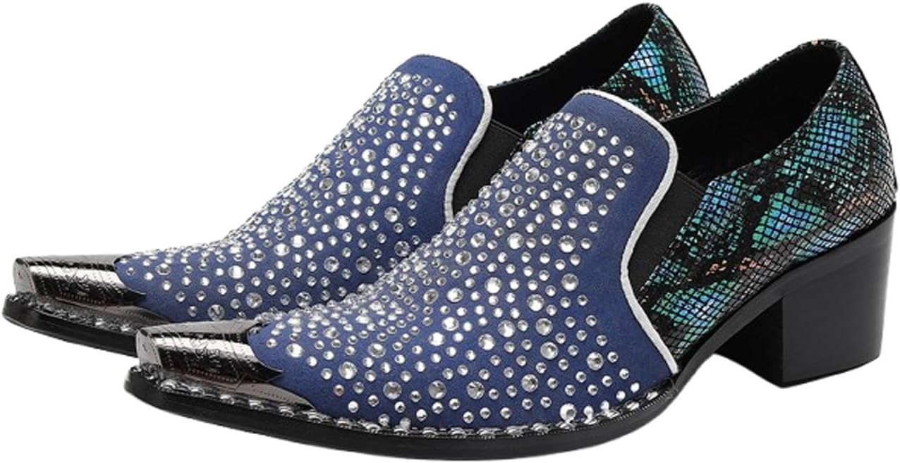 Мужские лоферы Santimon с кристаллами, зауженный носок из металла - слипоны для вечеринок с блестящей верхней частью и массивным каблуком для сцены, выпускного, свадьбы, ночного клуба, черный
Мужские лоферы Santimon с кристаллами, зауженный носок из металла - слипоны для вечеринок с блестящей верхней частью и массивным каблуком для сцены, выпускного, свадьбы, ночного клуба, черный