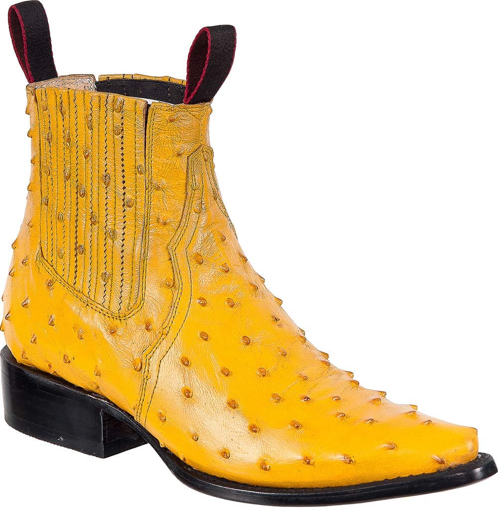 Мужские кожаные ковбойские ботинки Western с принтом страуса, короткие ботинки на щиколотку, модель J Toe The Western Shops, Mustard
Мужские кожаные ковбойские ботинки Western с принтом страуса, короткие ботинки на щиколотку, модель J Toe The Western Shops, Mustard