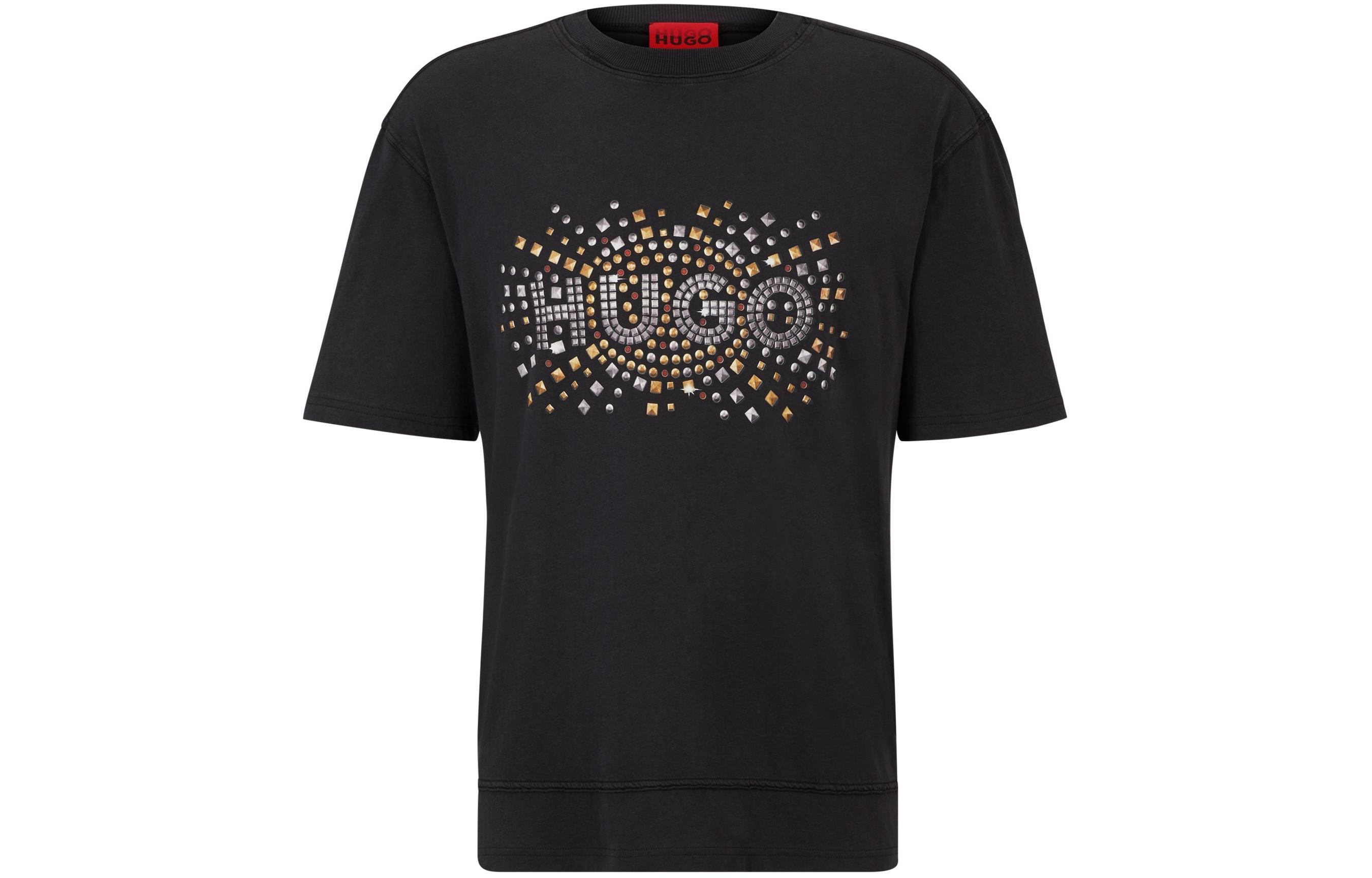 Футболка с логотипом и заклепками HUGO BOSS, черная
Футболка с логотипом и заклепками HUGO BOSS, черная