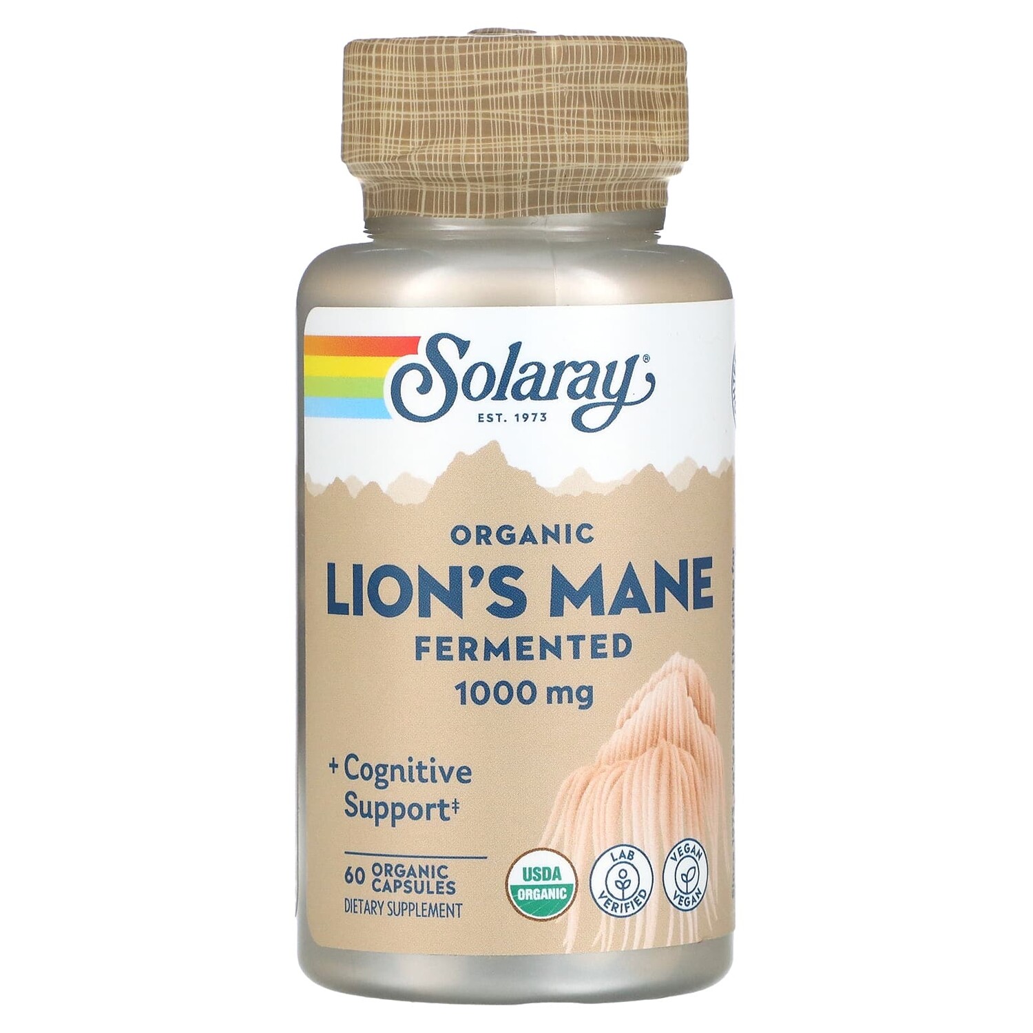 Solaray Organically Grown Fermented Lion's Mane Mushroom 500 mg 60 VegCaps
Solaray Organically Grown Fermented Lion's Mane Mushroom 500 mg 60 VegCaps