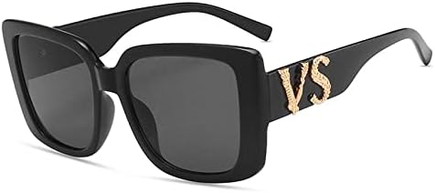 Солнцезащитные очки 2027 года в большой оправе с буквами VS для женщин и мужчин, в стиле ретро, для женщин, с защитой от УФ-излучения UV400, большие солнцезащитные очки MTZJH, Black
Солнцезащитные очки 2027 года в большой оправе с буквами VS для женщин и мужчин, в стиле ретро, для женщин, с защитой от УФ-излучения UV400, большие солнцезащитные очки MTZJH, Black