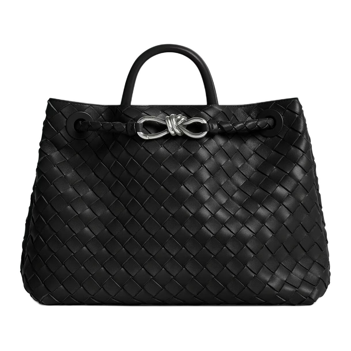 Bottega Veneta Женская сумка из овечьей кожи, черная
Bottega Veneta Женская сумка из овечьей кожи, черная
