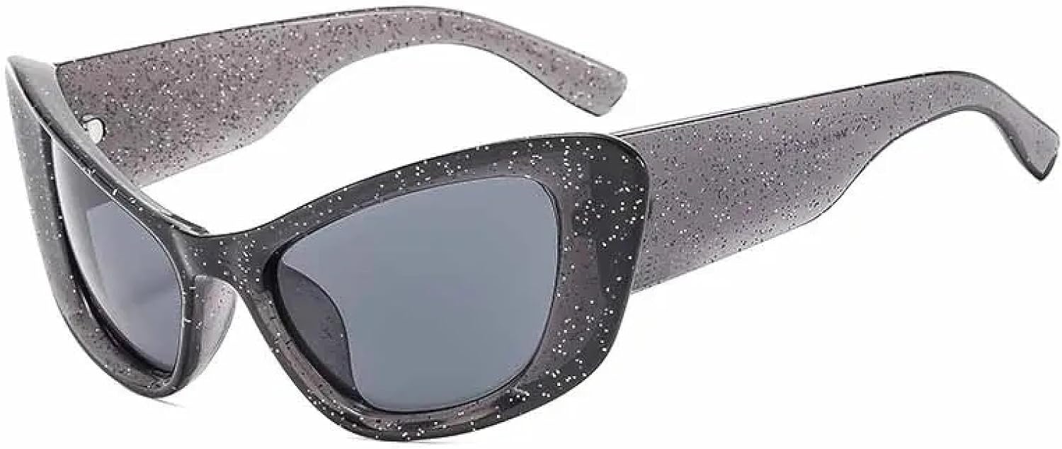 Винтажные солнцезащитные очки в стиле «кошачий глаз» в панк-стиле для мужчин и женщин, модные, роскошные, с блестками, конфетных цветов, для путешествий, защита от УФ-излучения UV400 TKKTLLT, Gray Gray
Винтажные солнцезащитные очки в стиле «кошачий глаз» в панк-стиле для мужчин и женщин, модные, роскошные, с блестками, конфетных цветов, для путешествий, защита от УФ-излучения UV400 TKKTLLT, Gray Gray