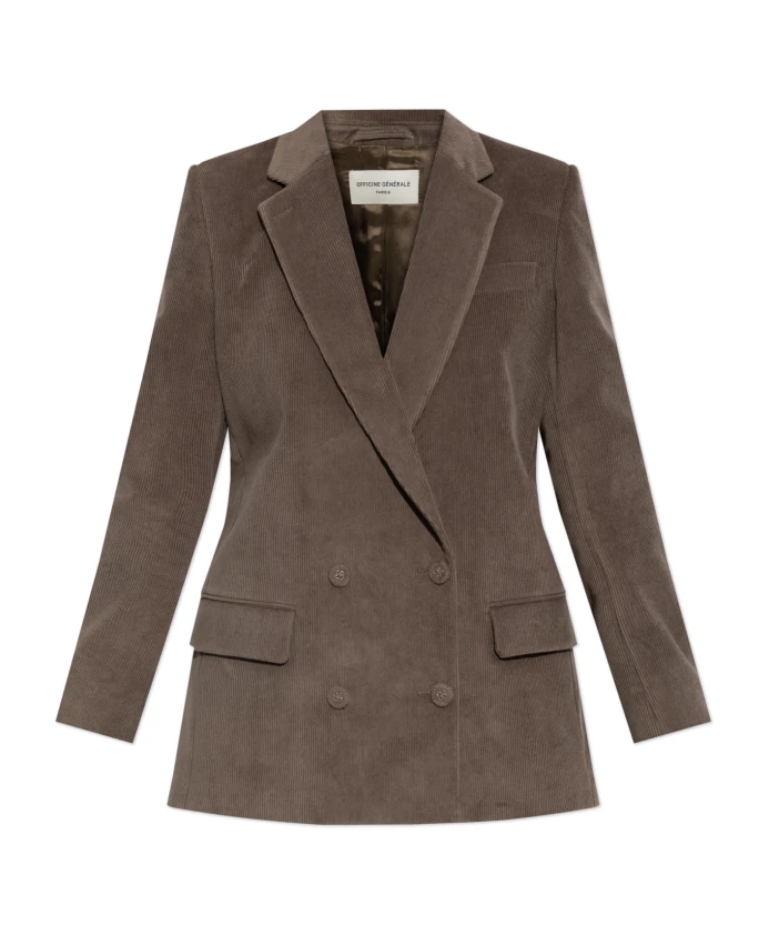 Вельветовый блейзер Officine Gãnãrale, коричневый
Вельветовый блейзер Officine Gãnãrale, коричневый