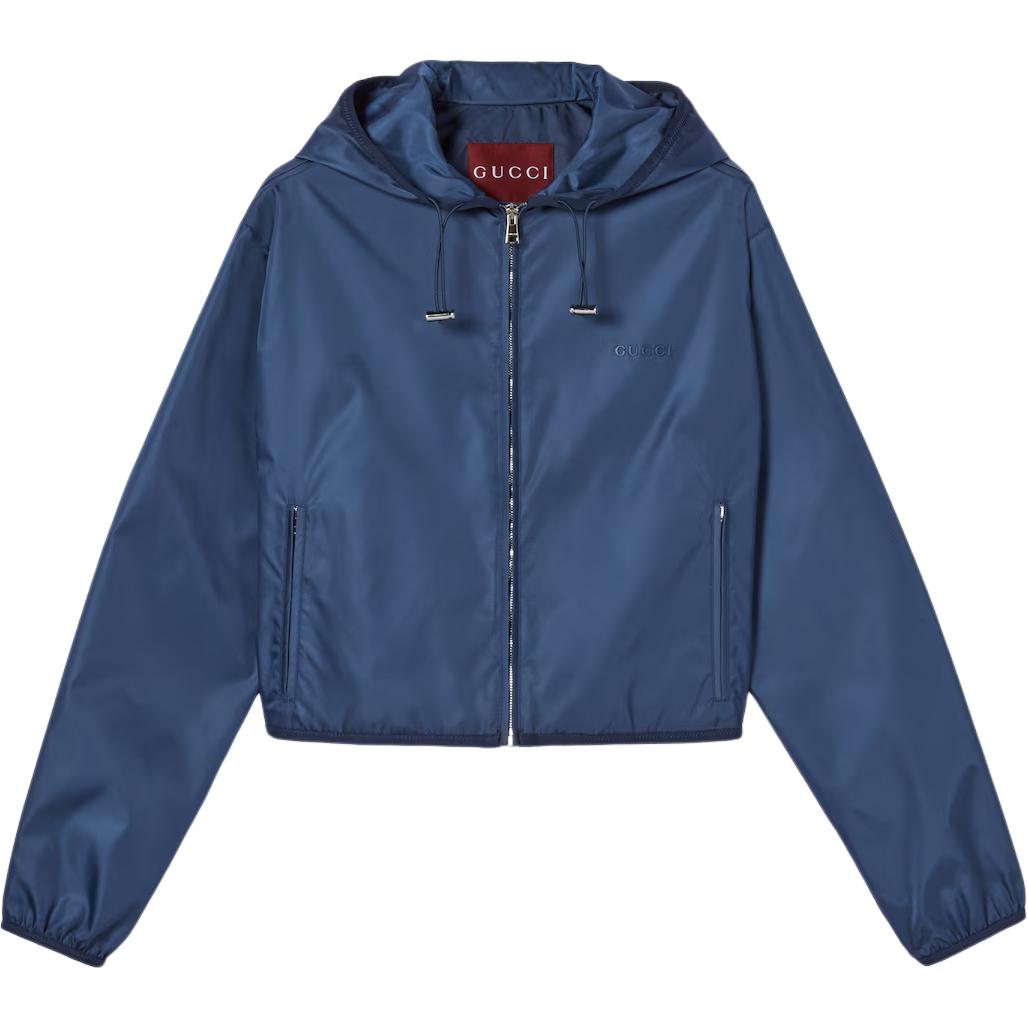 GUCCI Куртка габардин с металлическим логотипом, Blue
GUCCI Куртка габардин с металлическим логотипом, Blue