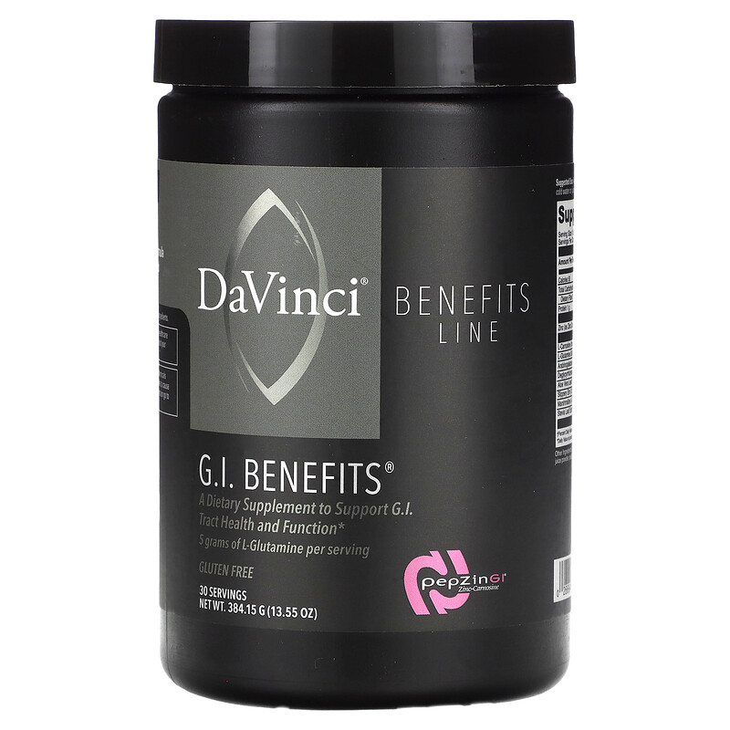 DaVinci Laboratories, Линия преимуществ, GI Benefits, 384,15 г (13,55 унции)
DaVinci Laboratories, Линия преимуществ, GI Benefits, 384,15 г (13,55 унции)