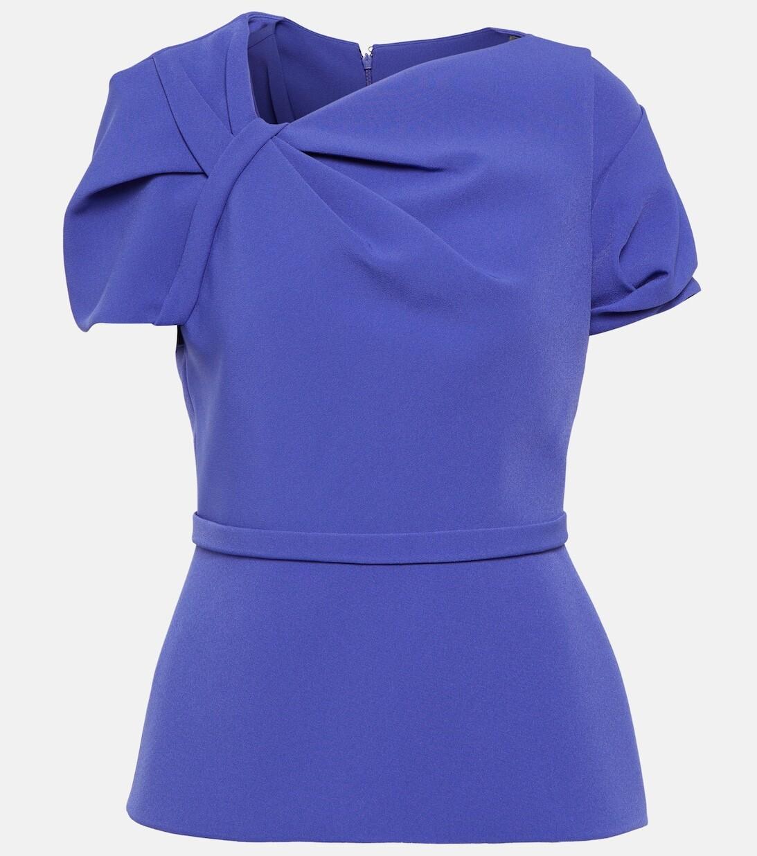 Топ из крепа Cassiopeia SAFIYAA, синий
Топ из крепа Cassiopeia SAFIYAA, синий
