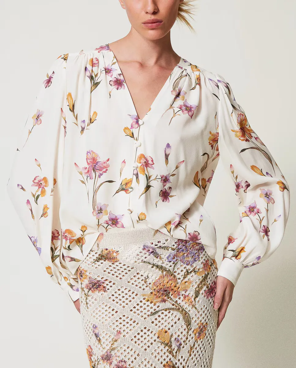 Женская блузка из китайского крепона Twinset, белый
Женская блузка из китайского крепона Twinset, белый