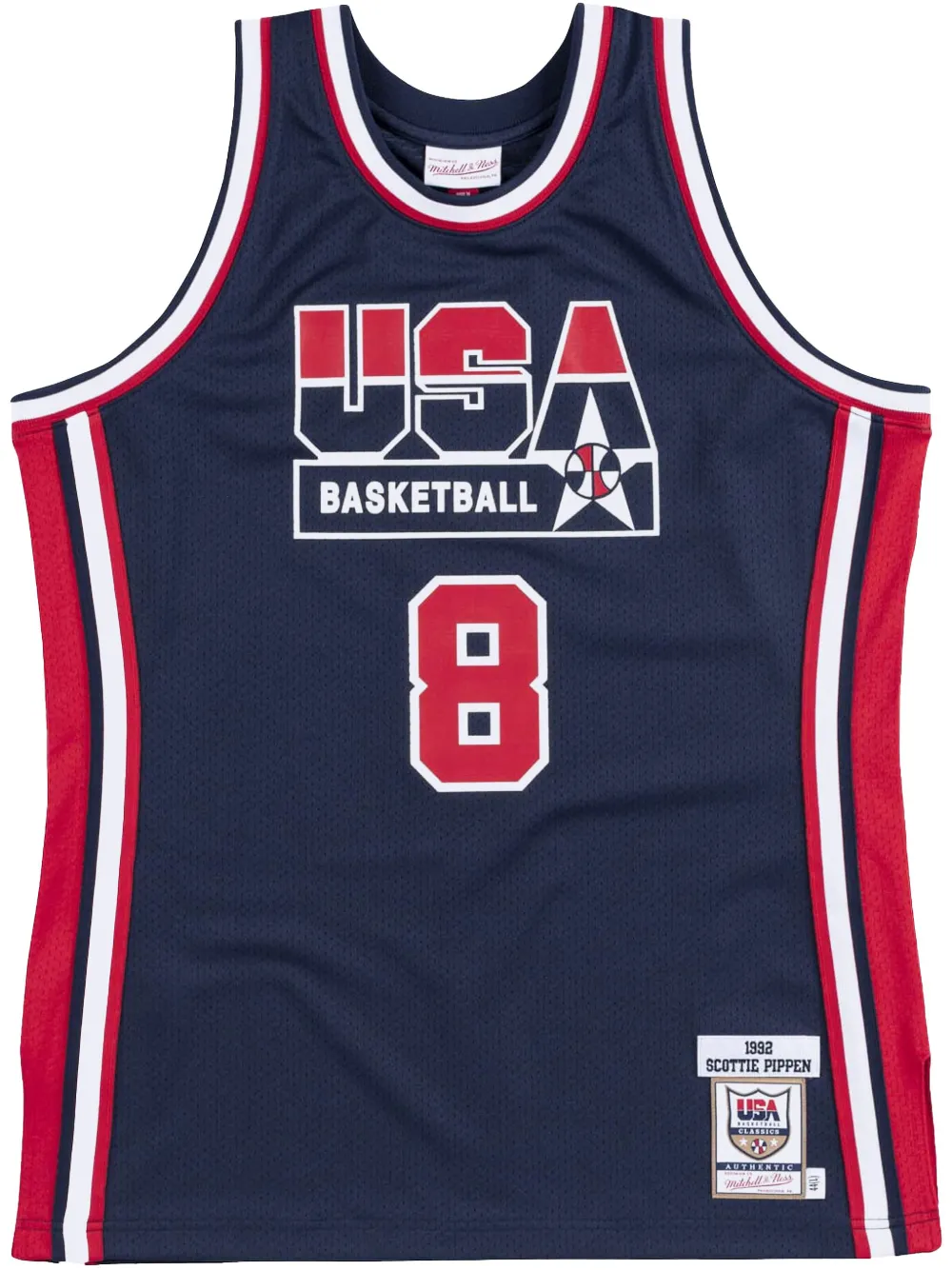 Топ Authentic Team USA 1992 Scottie Pippen Mitchell & Ness, синий 
Топ Authentic Team USA 1992 Scottie Pippen Mitchell & Ness, синий
