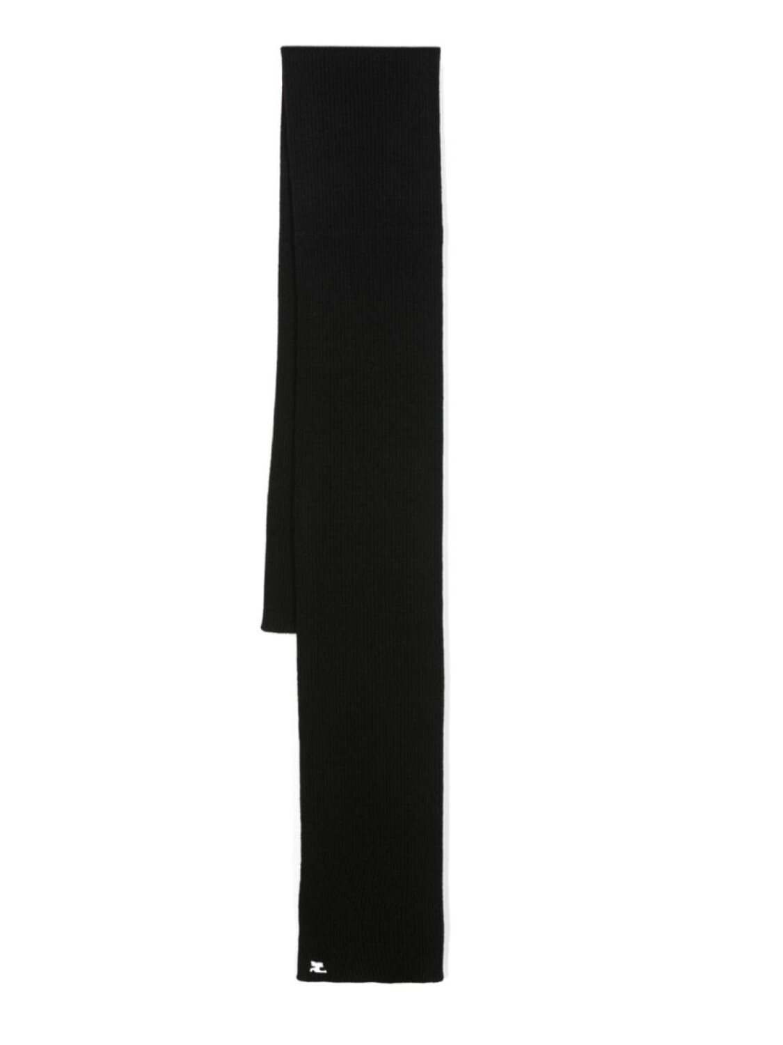 Courrèges шарф в рубчик с нашивкой-логотипом, черный
Courrèges шарф в рубчик с нашивкой-логотипом, черный