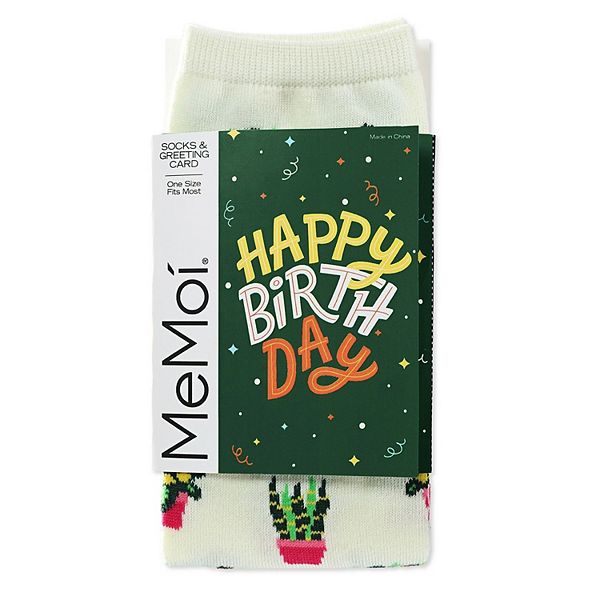 Поздравительные носки с принтом "С днем рождения" Memoi
Поздравительные носки с принтом "С днем рождения" Memoi