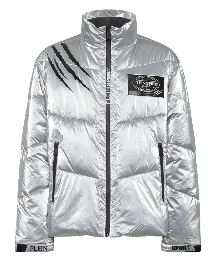 Нейлоновая гофрированная пуховая куртка Plein Sport, серый
Нейлоновая гофрированная пуховая куртка Plein Sport, серый