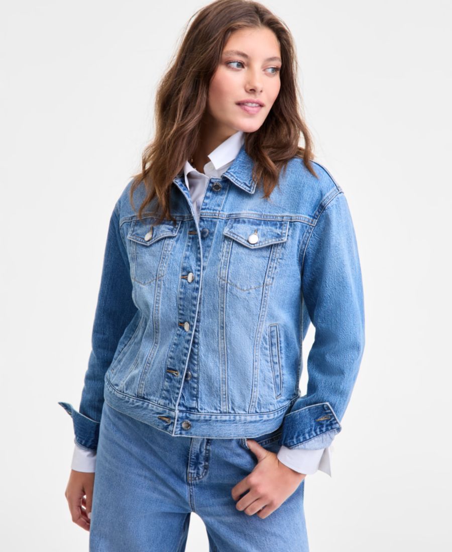 Современная женская джинсовая куртка-тракер, размеры XXS-3X On 34th, Mia Wash
Современная женская джинсовая куртка-тракер, размеры XXS-3X On 34th, Mia Wash