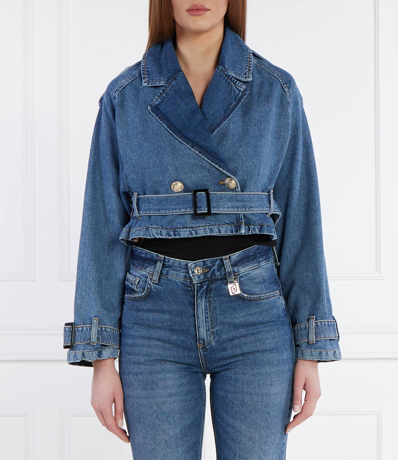 Куртка Liu Jo di jeans Cropped Fit, синий
Куртка Liu Jo di jeans Cropped Fit, синий