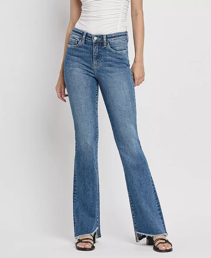 Женские джинсы клеш с высокой посадкой и косым подолом Vervet
Женские джинсы клеш с высокой посадкой и косым подолом Vervet