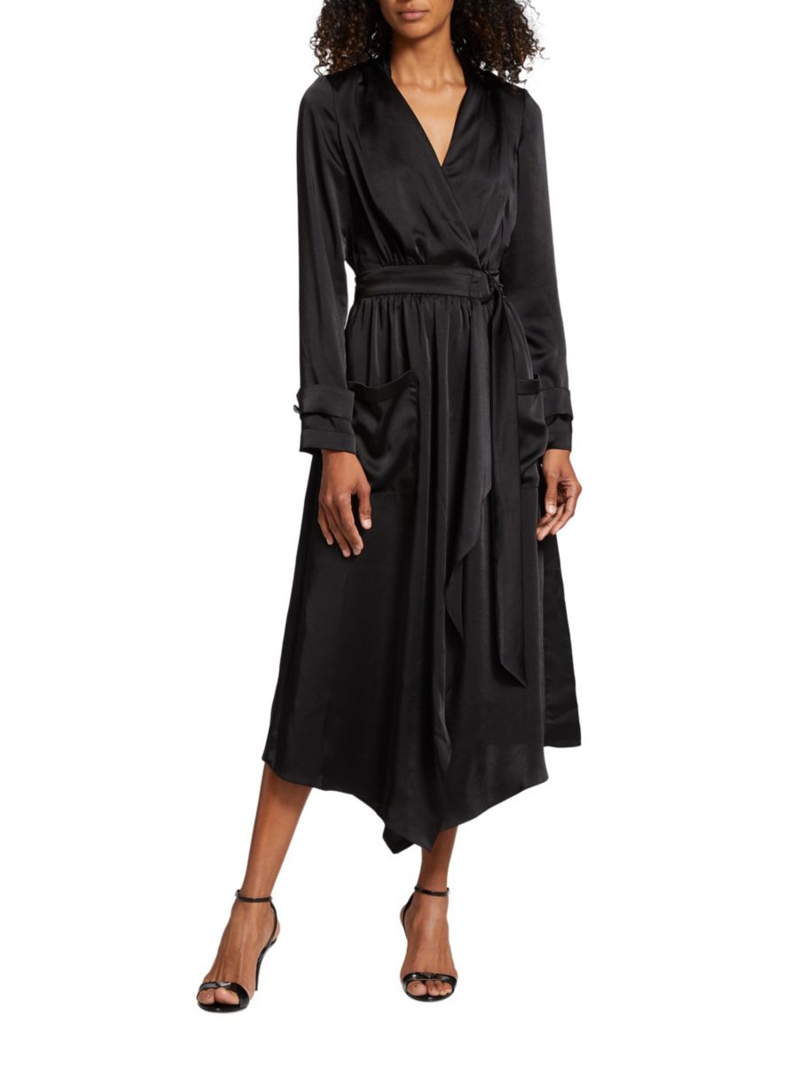 Платье-миди с поясом Hannah Ramy Brook, черный
Платье-миди с поясом Hannah Ramy Brook, черный