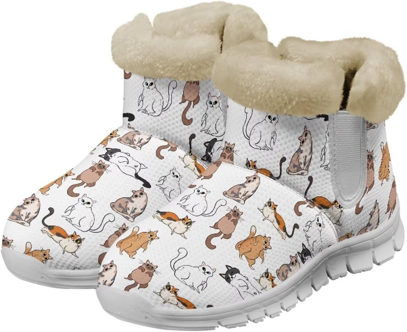Унисекс зимние снежные ботинки JoyLamoria, эластичные ботильоны до щиколотки, уличные, легко надеваются, удобные пушистые ботинки, Cute Cat
Унисекс зимние снежные ботинки JoyLamoria, эластичные ботильоны до щиколотки, уличные, легко надеваются, удобные пушистые ботинки, Cute Cat