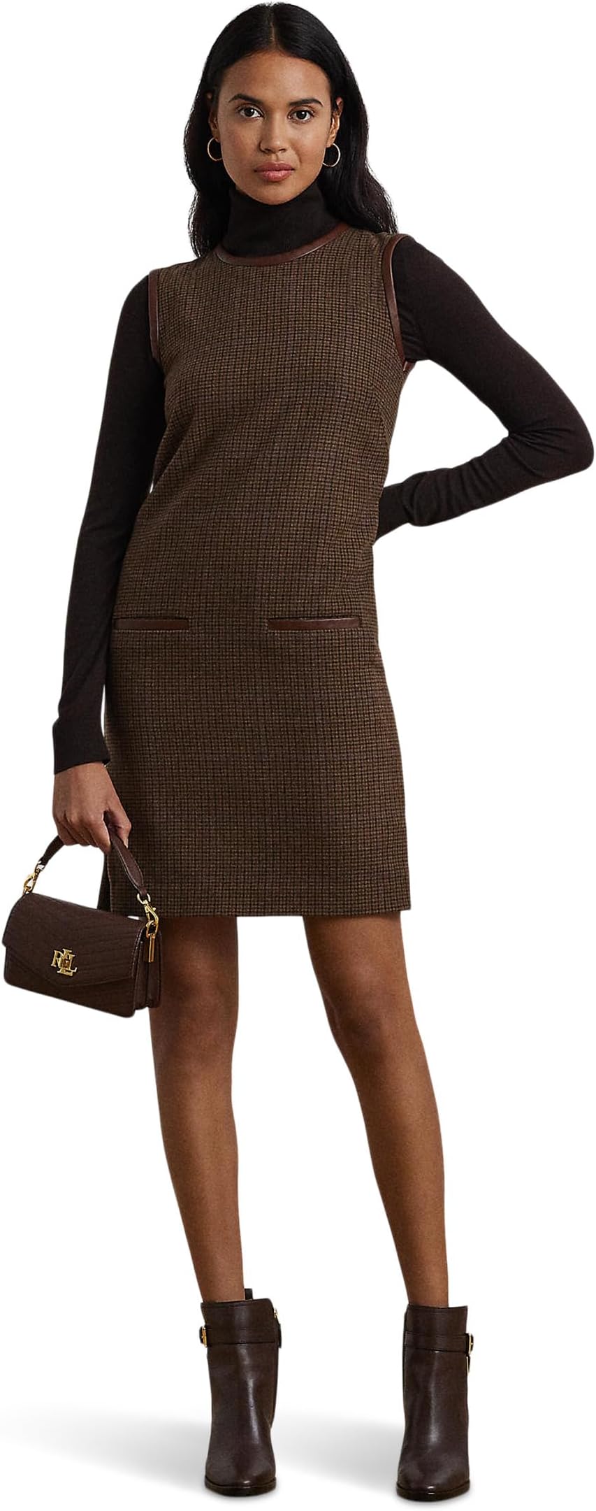 Платье Lauren Ralph Lauren Checked Wool-Blend Shift Dress, цвет Brown/Tan/Purple Multi
Платье Lauren Ralph Lauren Checked Wool-Blend Shift Dress, цвет Brown/Tan/Purple Multi