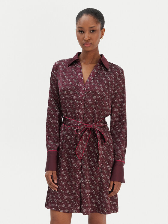 Платье-рубашка regular fit W6RK90 WF1T2 Guess, красный
Платье-рубашка regular fit W6RK90 WF1T2 Guess, красный