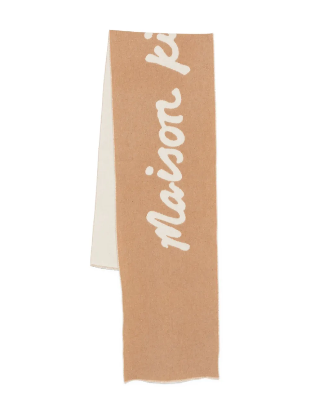 Шарф с жаккардовым логотипом Maison Kitsuné, коричневый
Шарф с жаккардовым логотипом Maison Kitsuné, коричневый