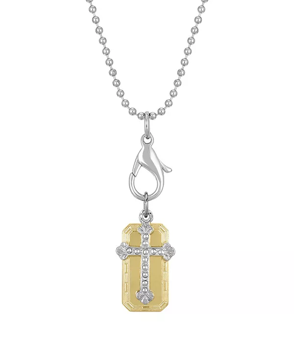 Регулируемое ожерелье с подвеской-крестиком, украшенное кристаллами серебристого и золотистого оттенков, длиной 16 дюймов 2028, white
Регулируемое ожерелье с подвеской-крестиком, украшенное кристаллами серебристого и золотистого оттенков, длиной 16 дюймов 2028, white