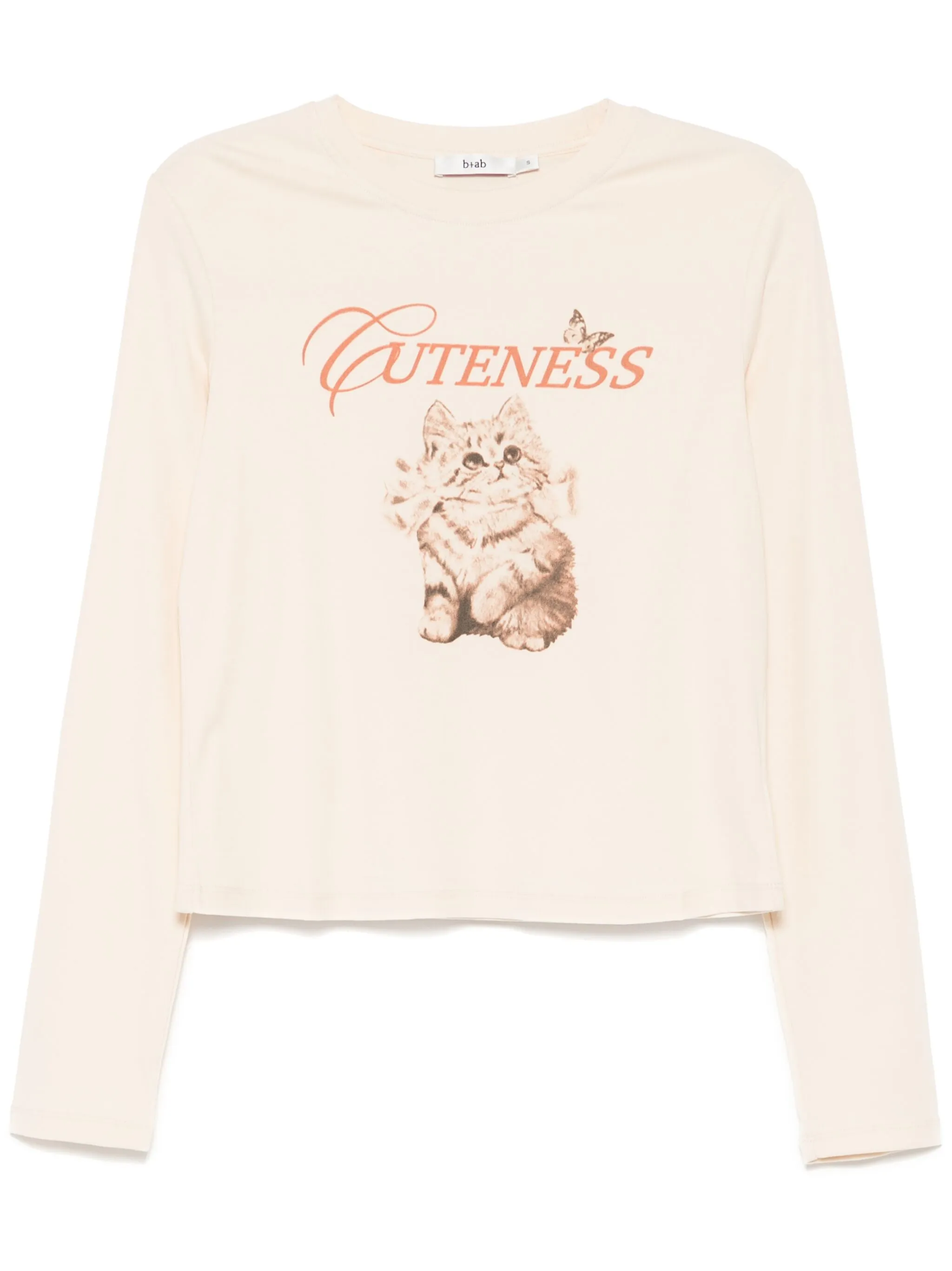 Футболка с длинными рукавами и графичным принтом B+Ab, нейтральный
Футболка с длинными рукавами и графичным принтом B+Ab, нейтральный