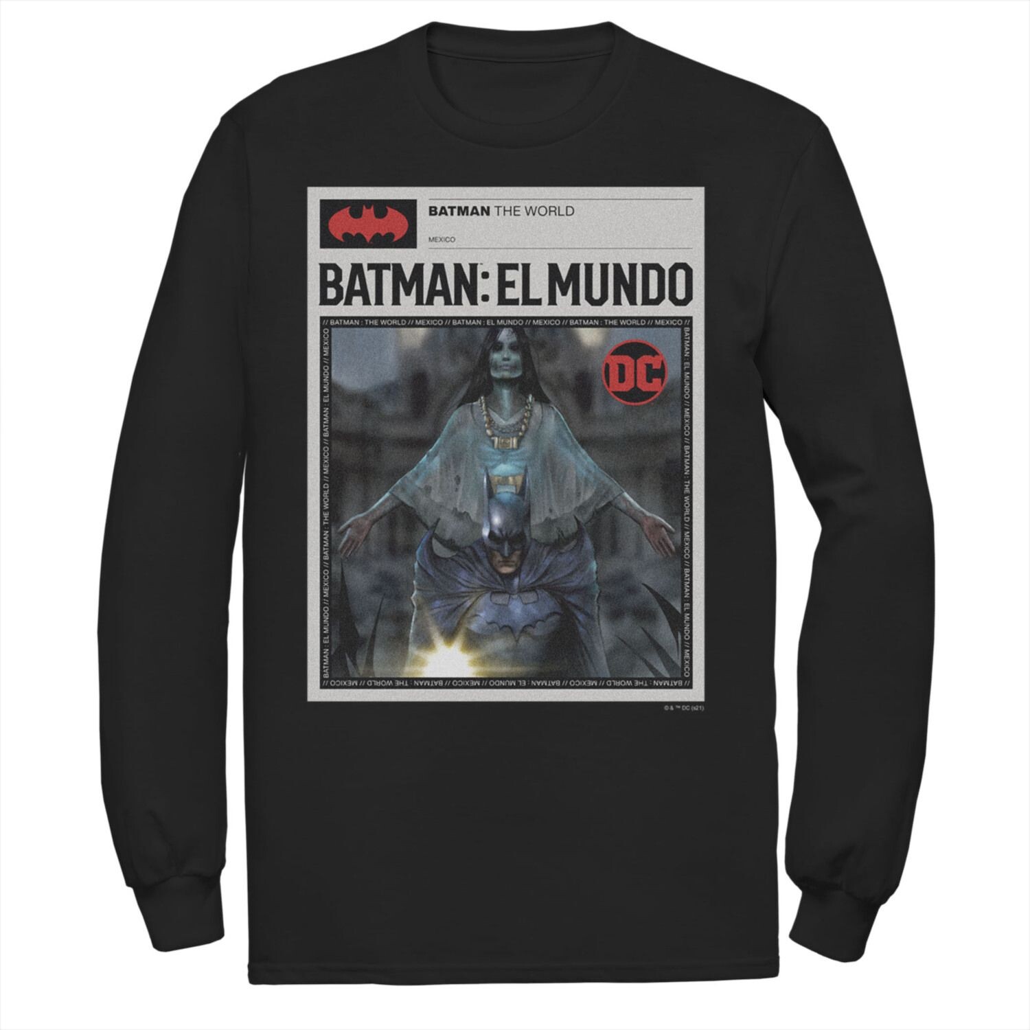 Мужская футболка с плакатом Batman The World Mexicao News Licensed Character
Мужская футболка с плакатом Batman The World Mexicao News Licensed Character