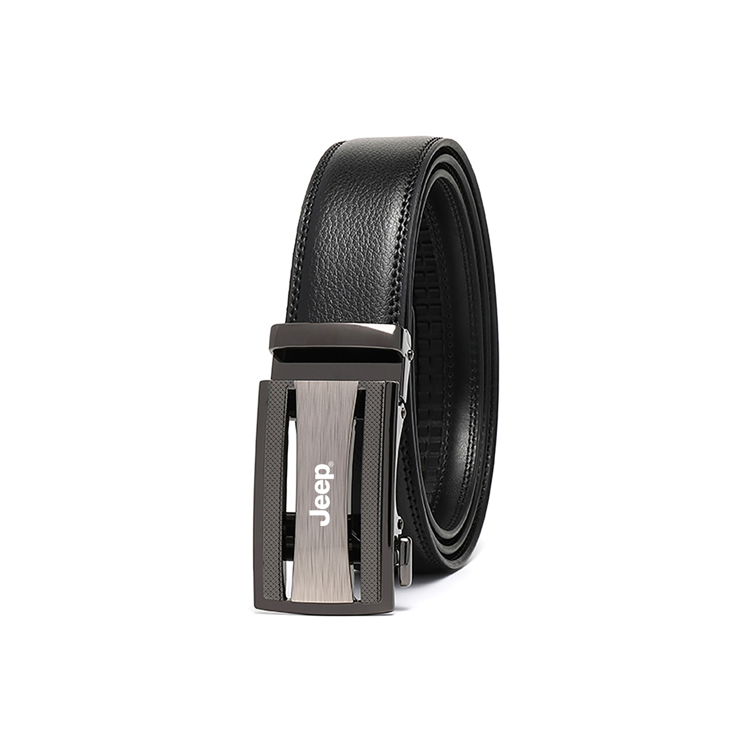 Кожаный ремень из спилка унисекс 3,5 см Jeep, черный
Кожаный ремень из спилка унисекс 3,5 см Jeep, черный