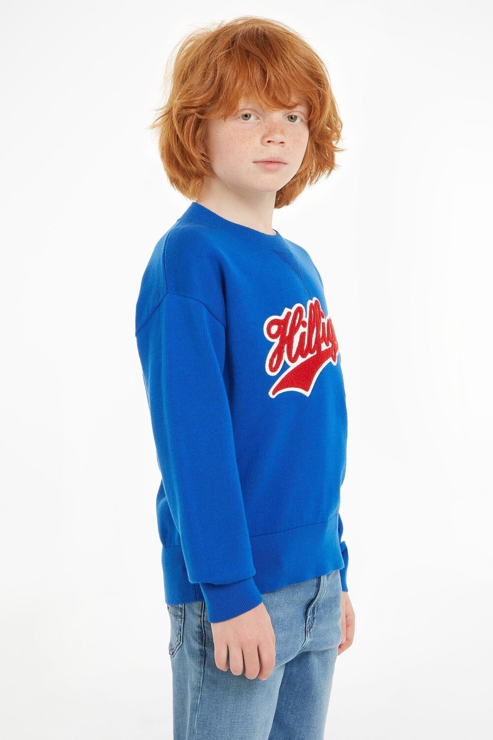 Махровый вязаный свитер с надписью Tommy Hilfiger, синий
Махровый вязаный свитер с надписью Tommy Hilfiger, синий