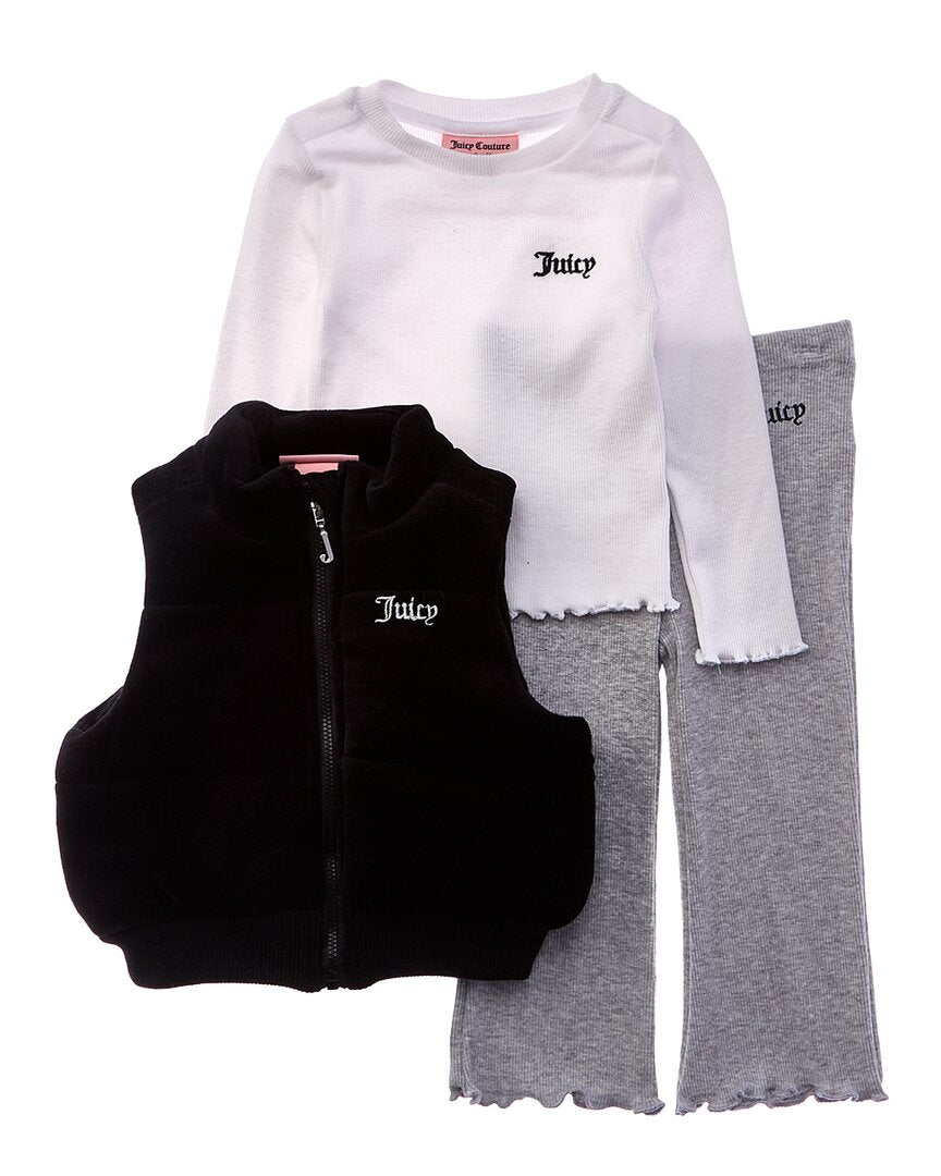 Комплект Juicy Couture из 3 предметов: жилет и брюки Juicy Couture, черный
Комплект Juicy Couture из 3 предметов: жилет и брюки Juicy Couture, черный