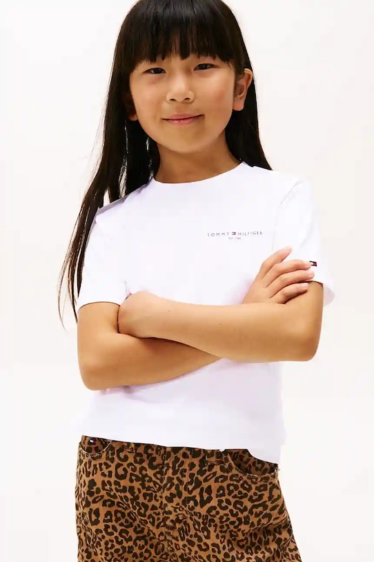Детская хлопковая футболка Tommy Hilfiger, белый
Детская хлопковая футболка Tommy Hilfiger, белый