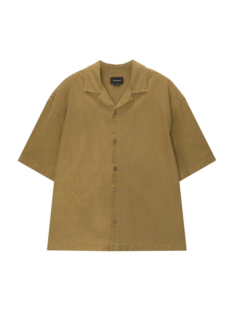 Рубашка Pull&Bear Comfort fit Button Up, оливковый
Рубашка Pull&Bear Comfort fit Button Up, оливковый