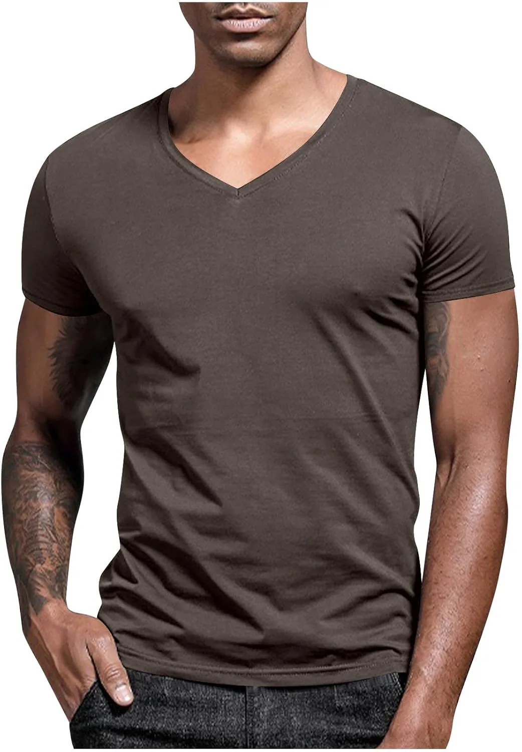 Футболка с V-образным вырезом для мужчин, Casual, короткий рукав, однотонная, Plus Size
Футболка с V-образным вырезом для мужчин, Casual, короткий рукав, однотонная, Plus Size