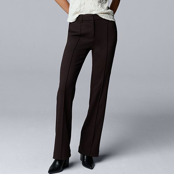 Женские брюки-клеш с высокой посадкой из стрейч-трикотажа Simply Vera Vera Wang, Ganache
Женские брюки-клеш с высокой посадкой из стрейч-трикотажа Simply Vera Vera Wang, Ganache