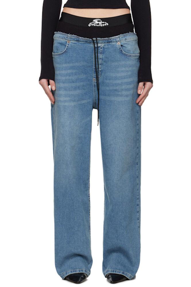 Синие джинсы с поясом Regular Prototypes
Синие джинсы с поясом Regular Prototypes