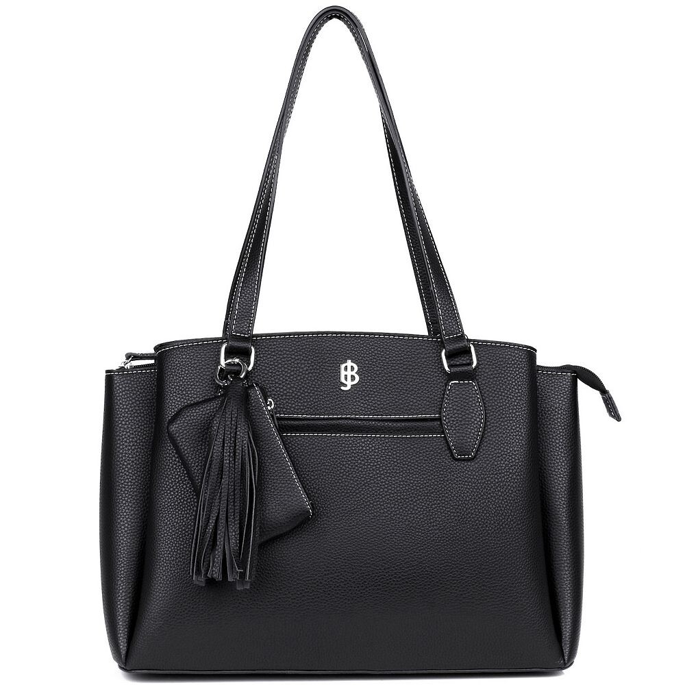 Сумка-портфель Julia Buxton из веганской кожи с тремя отделениями Pebble, черный
Сумка-портфель Julia Buxton из веганской кожи с тремя отделениями Pebble, черный