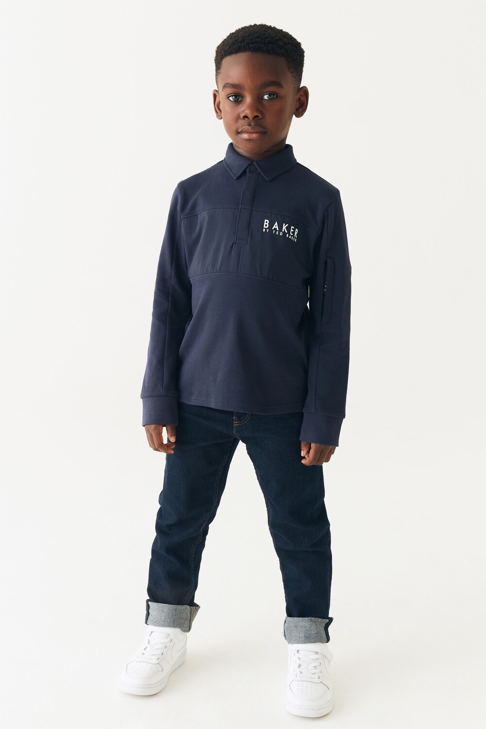 Рубашка-поло с длинными рукавами и вставкой Baker by Ted Baker, синий
Рубашка-поло с длинными рукавами и вставкой Baker by Ted Baker, синий