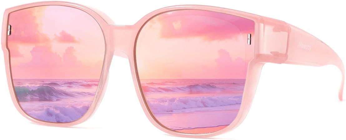 Солнцезащитные очки Meeloog Large Polarized Fit Over Glasses для женщин и мужчин, большие, модные квадратные очки для вождения и езды MST0110, P1 Pink Frame/Pink Mirrored Lens
Солнцезащитные очки Meeloog Large Polarized Fit Over Glasses для женщин и мужчин, большие, модные квадратные очки для вождения и езды MST0110, P1 Pink Frame/Pink Mirrored Lens