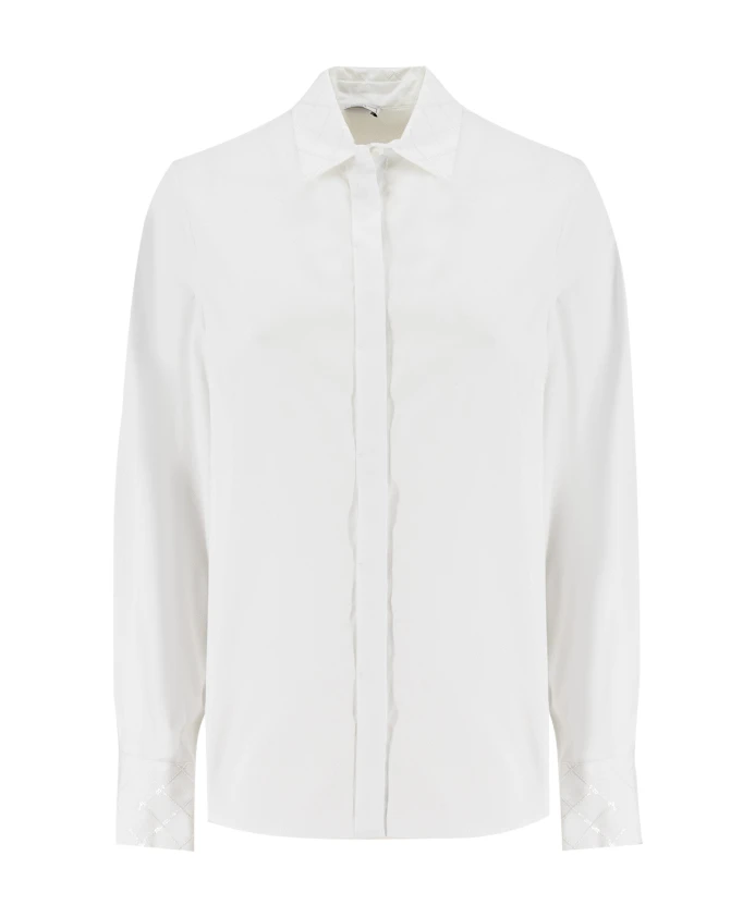 Белая блузка с длинными рукавами, отличающаяся элегантностью. Peserico, белый
Белая блузка с длинными рукавами, отличающаяся элегантностью. Peserico, белый