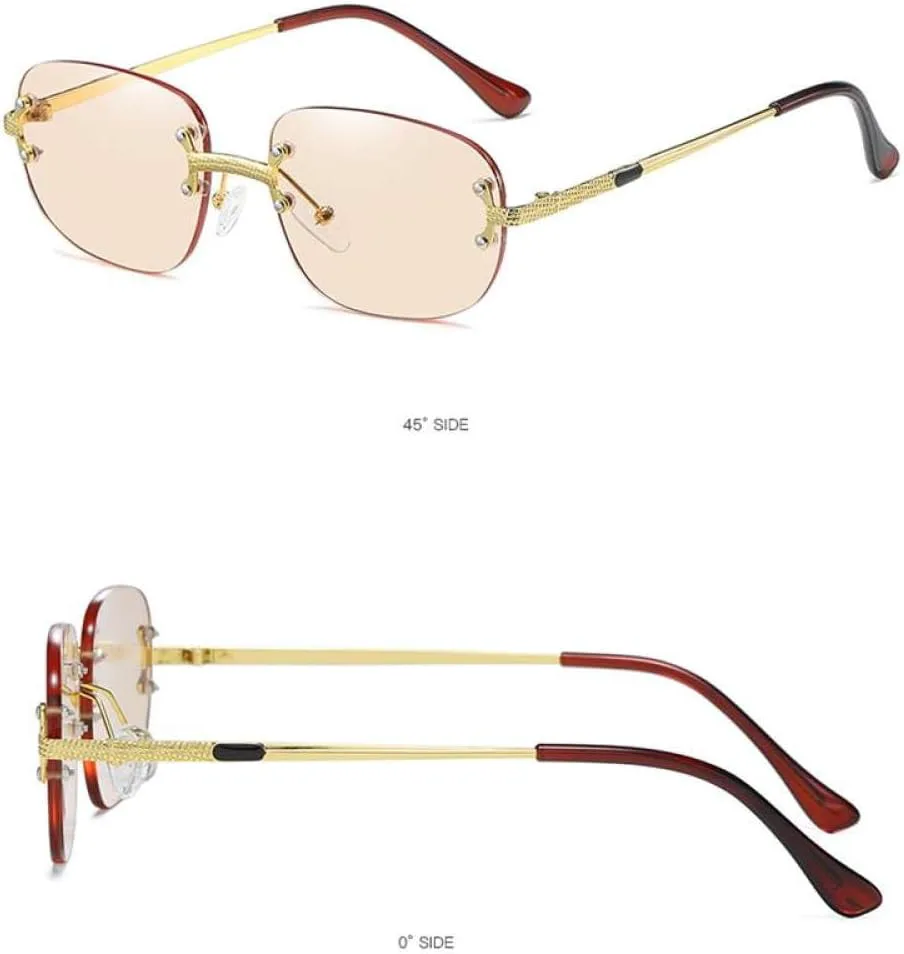 Солнцезащитные очки без оправы для женщин, модные квадратные солнцезащитные очки в стиле стимпанк, женские очки с защитой от УФ-излучения UV400 для мужчин MTZJH, Pink
Солнцезащитные очки без оправы для женщин, модные квадратные солнцезащитные очки в стиле стимпанк, женские очки с защитой от УФ-излучения UV400 для мужчин MTZJH, Pink