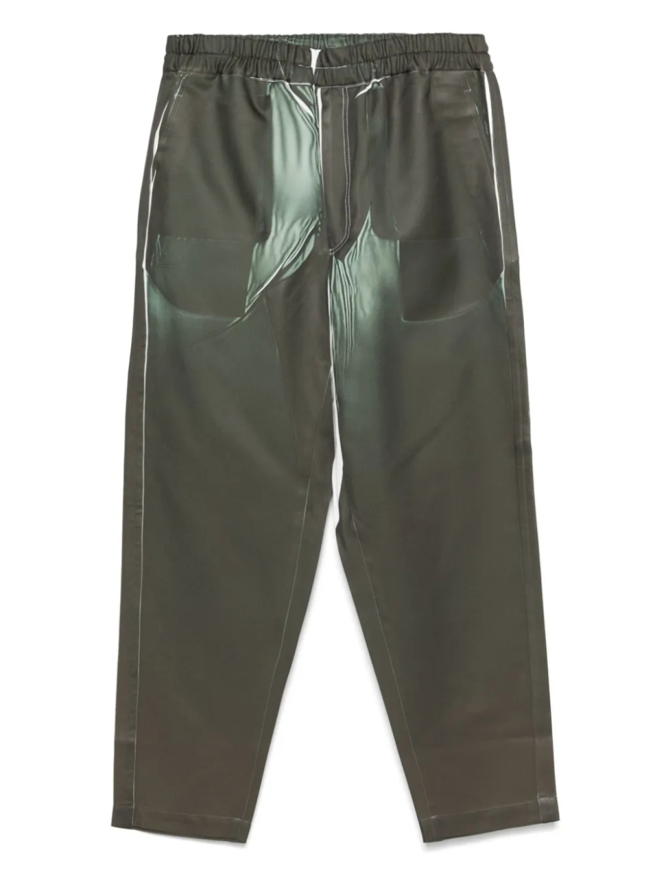 Брюки с принтом из денима Comme Des Garçons Shirt, зеленый
Брюки с принтом из денима Comme Des Garçons Shirt, зеленый