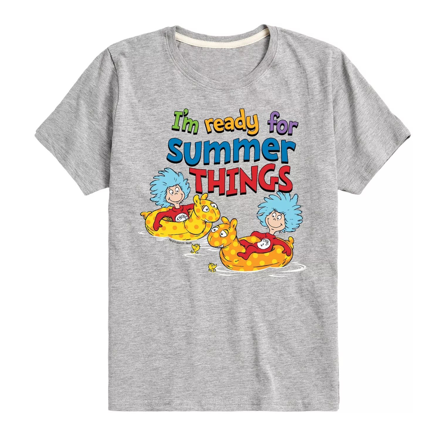 Футболка с рисунком «Я готов к лету» для мальчиков 8–20 лет «Доктор Сьюз Thing One & Thing Two» Licensed Character, серый
Футболка с рисунком «Я готов к лету» для мальчиков 8–20 лет «Доктор Сьюз Thing One & Thing Two» Licensed Character, серый