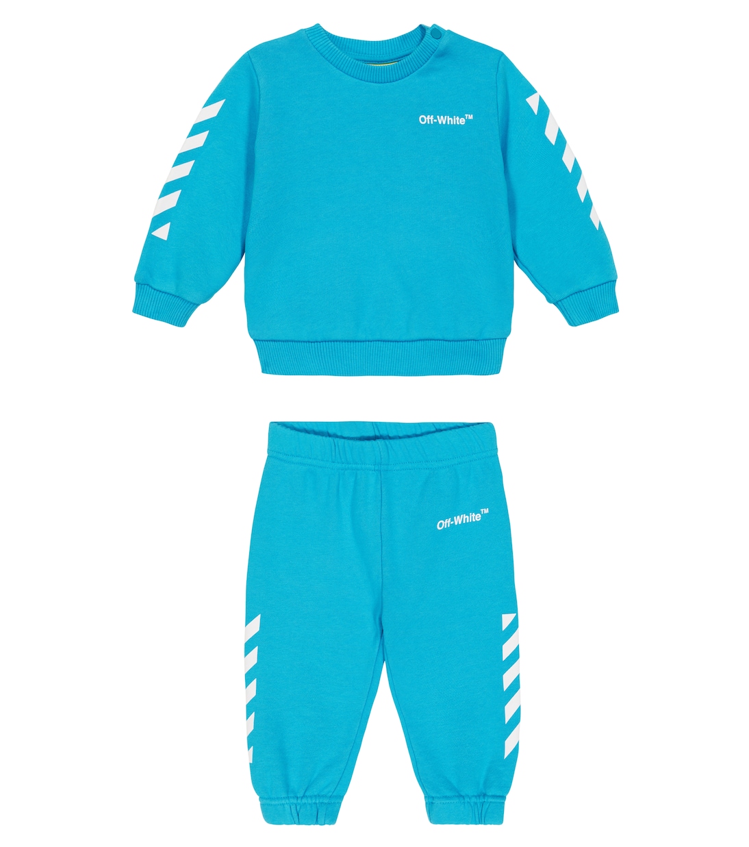 Комплект из хлопковой детской толстовки и спортивных штанов Off-White Kids, Blue White
Комплект из хлопковой детской толстовки и спортивных штанов Off-White Kids, Blue White