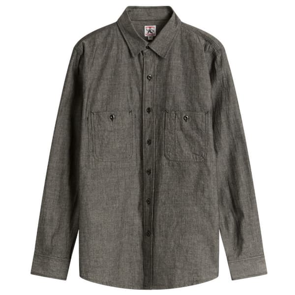 Рабочая рубашка с тремя карманами от Randy'S Garments, черный heavy chambray
Рабочая рубашка с тремя карманами от Randy'S Garments, черный heavy chambray