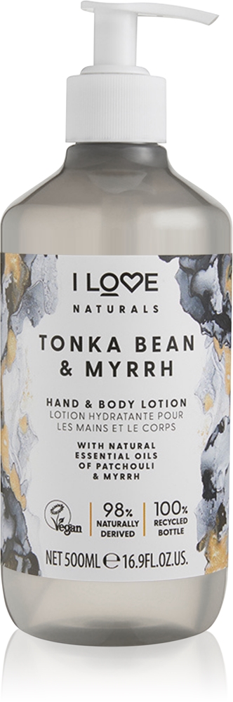 Лосьон для тела Naturals с бобами тонка и миррой I Love, 500 мл
Лосьон для тела Naturals с бобами тонка и миррой I Love, 500 мл