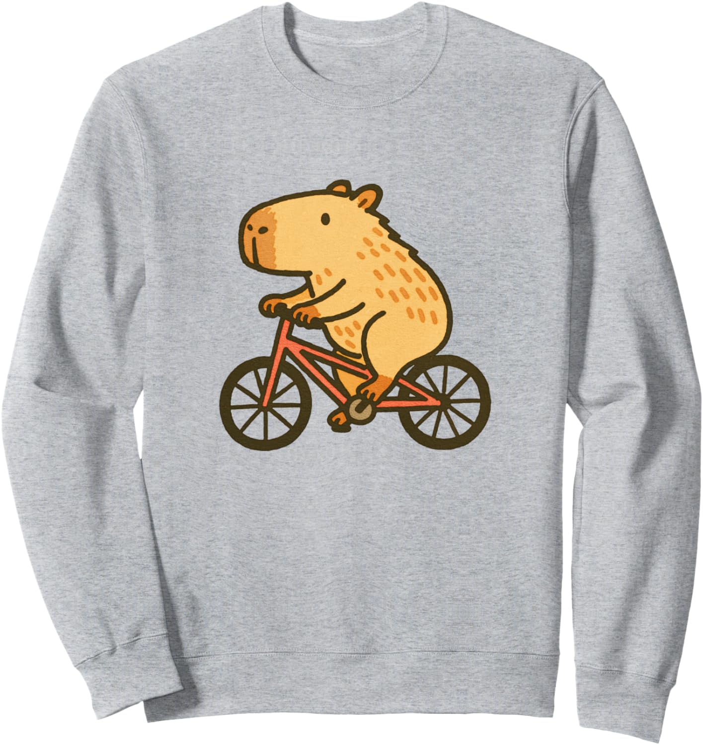 Капибара, гигантская морская свинка, велосипед, иллюстрация, простой, забавный, милый, животное, популярная толстовка Land Creatures: Capybara, серый
Капибара, гигантская морская свинка, велосипед, иллюстрация, простой, забавный, милый, животное, популярная толстовка Land Creatures: Capybara, серый