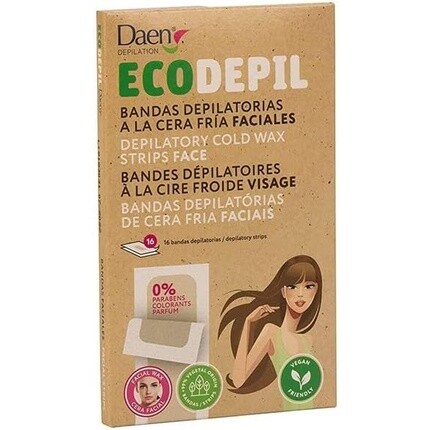 Полоски для удаления волос на лице, органический холодный воск, Daen
Полоски для удаления волос на лице, органический холодный воск, Daen