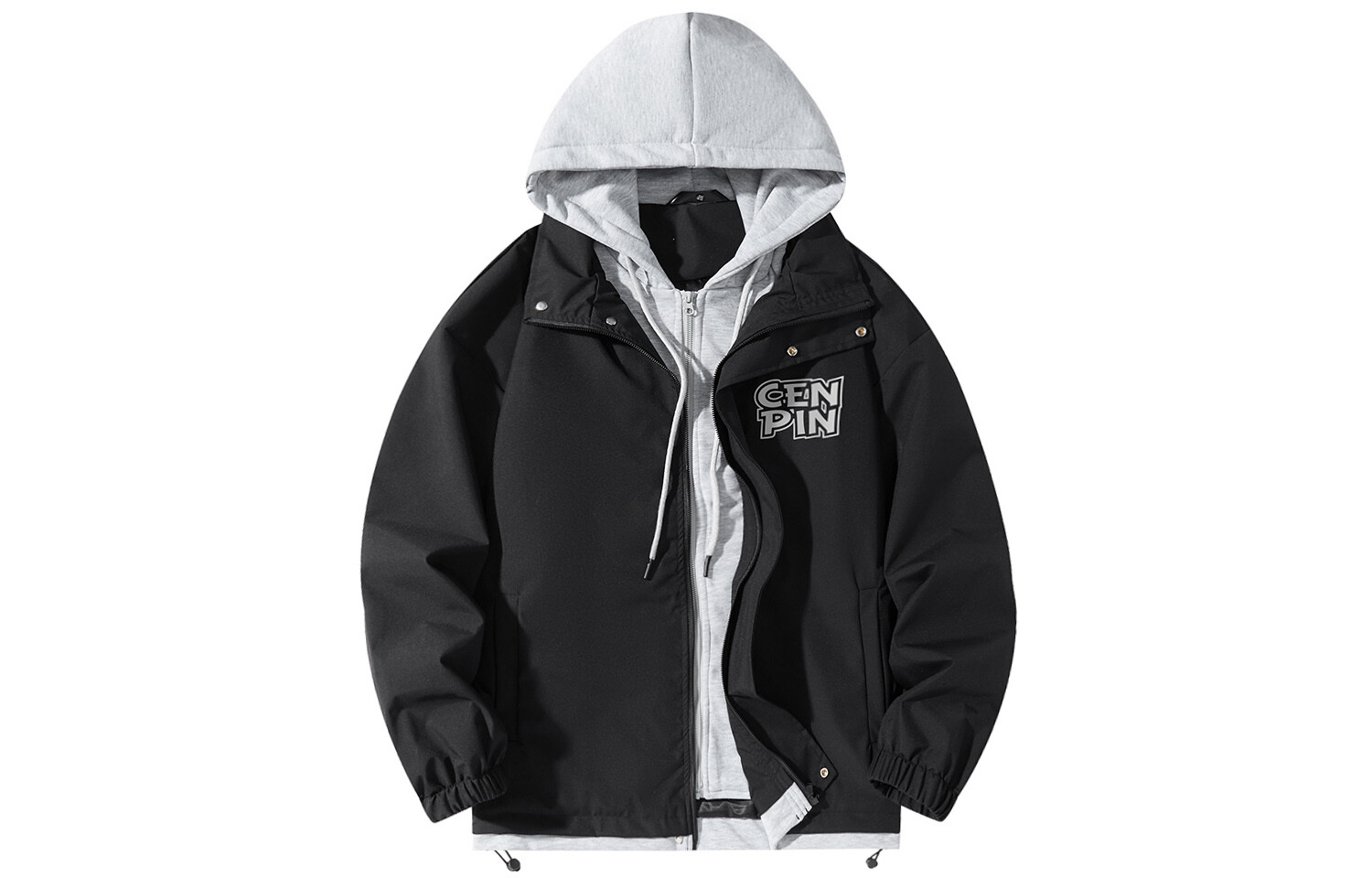 Eslite Cenpin свободная повседневная куртка из двух частей с капюшоном и принтом букв, одинаковый стиль для мужчин и женщин, цвет Black + haze blue, Черный, Eslite Cenpin свободная повседневная куртка из двух частей с капюшоном и принтом букв, одинаковый
Eslite Cenpin свободная повседневная куртка из двух частей с капюшоном и принтом букв, одинаковый стиль для мужчин и женщин, цвет Black + haze blue, Черный, Eslite Cenpin свободная повседневная куртка из двух частей с капюшоном и принтом букв, одинаковый