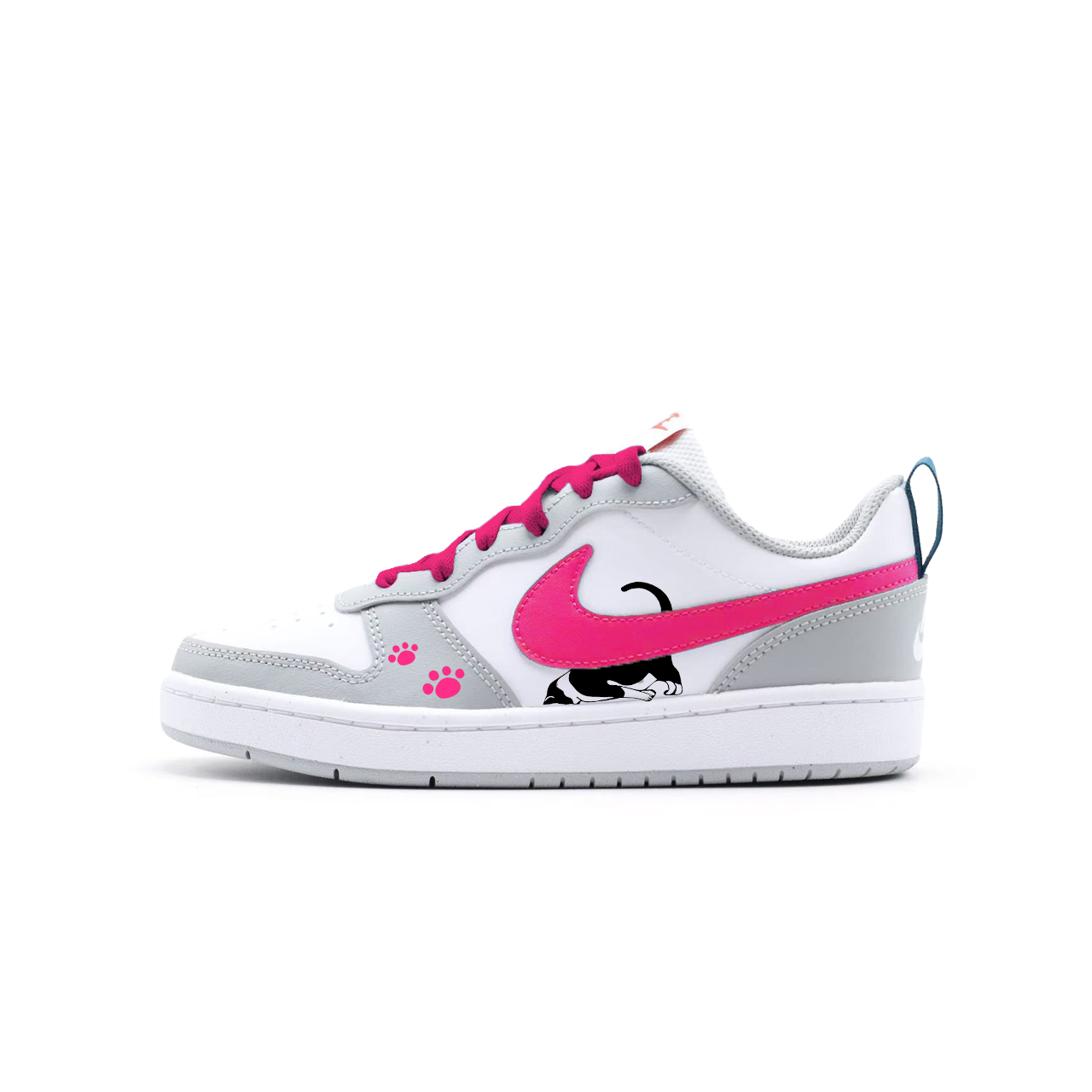 Детские, подростковые, противоскользящие, износостойкие, низкие кроссовки для скейтбординга Court Borough Nike, серый 
Детские, подростковые, противоскользящие, износостойкие, низкие кроссовки для скейтбординга Court Borough Nike, серый